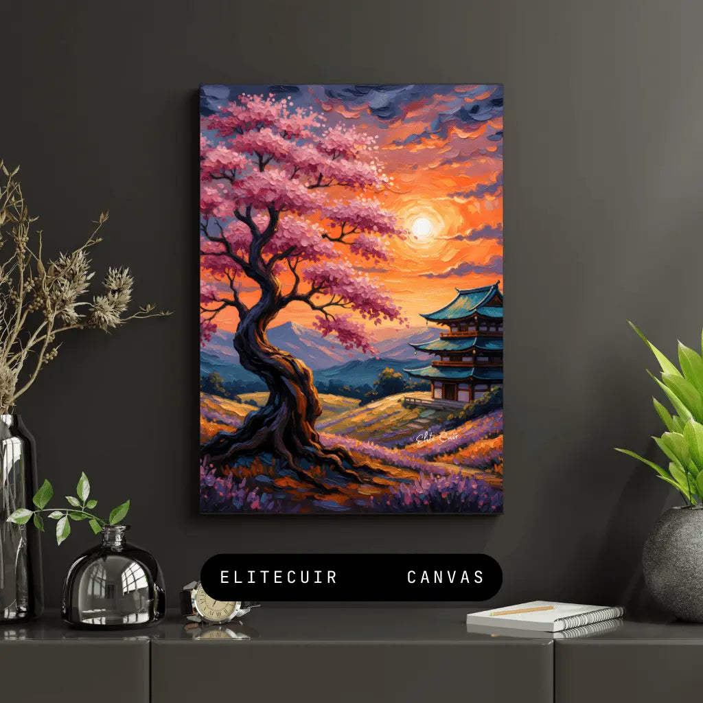 Wall Art - Japanese Serenity and Sunset
