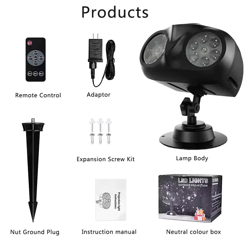 LED Christmas Light Projector Snow Projecting Lamp