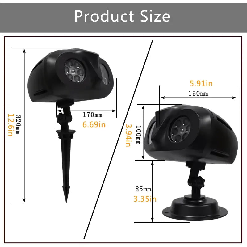 LED Christmas Light Projector Snow Projecting Lamp