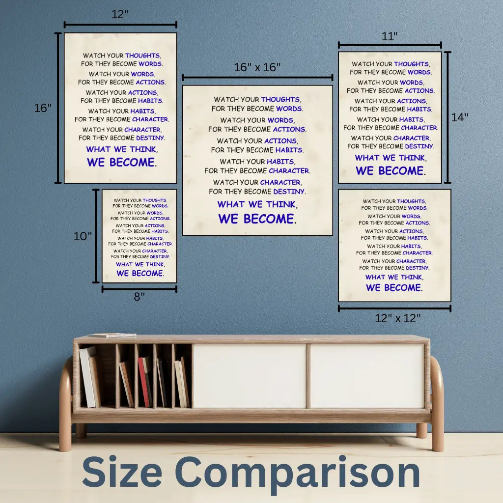 Wall Art - What we think, we become