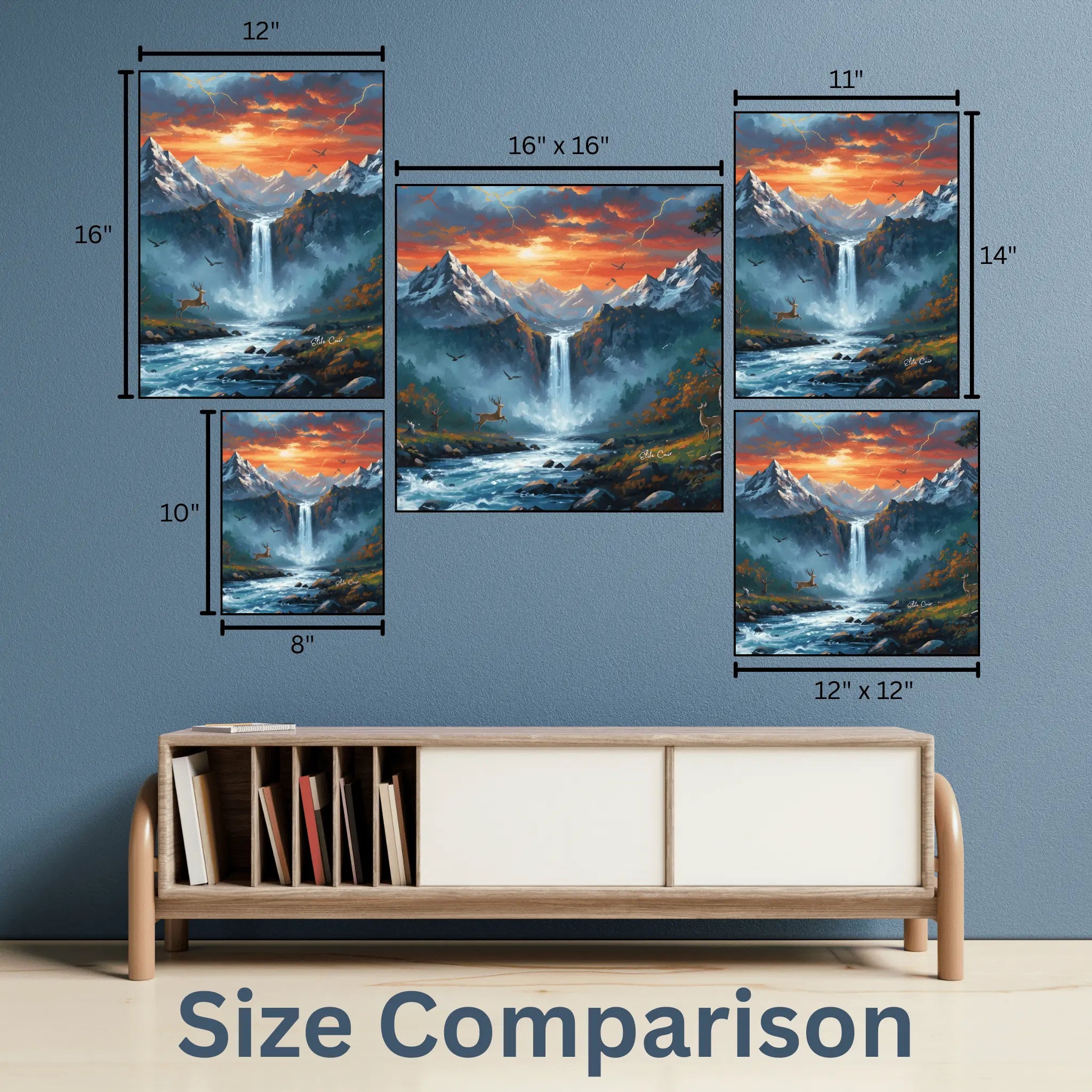 Wall Art: The Elemental Power Landscape Canvas