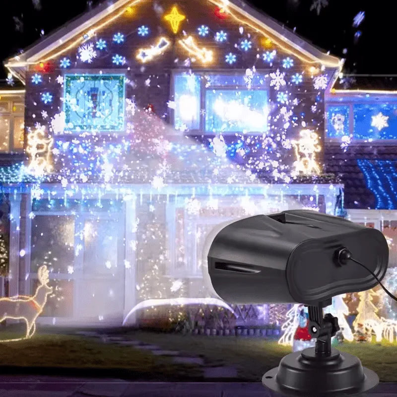 LED Christmas Light Projector Snow Projecting Lamp